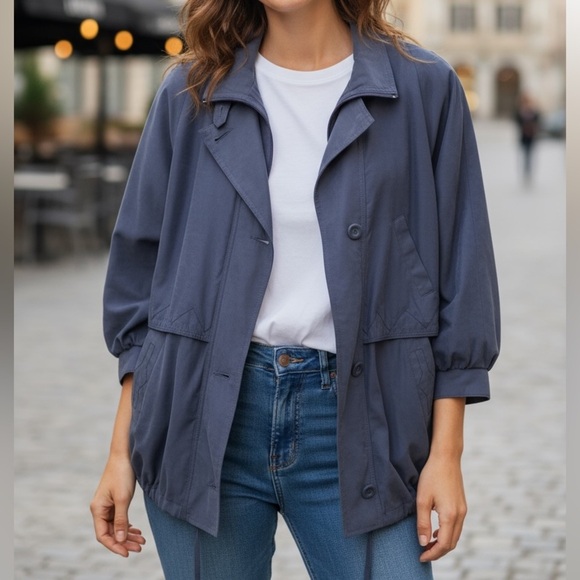 Vintage 1980s Eaton Novelti Bomber Jacket with Vented Design in Faux Suede - Picture 1 of 17